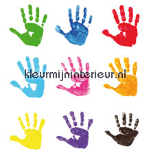 Hand prints fotobehang 415014 Interieurvoorbeelden fotobehang Noordwand